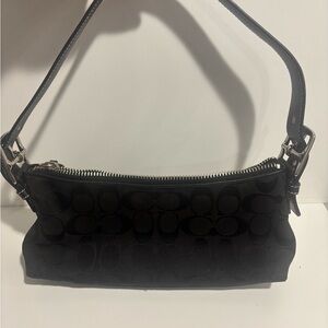 Coach Black Signature Shoulder Bag